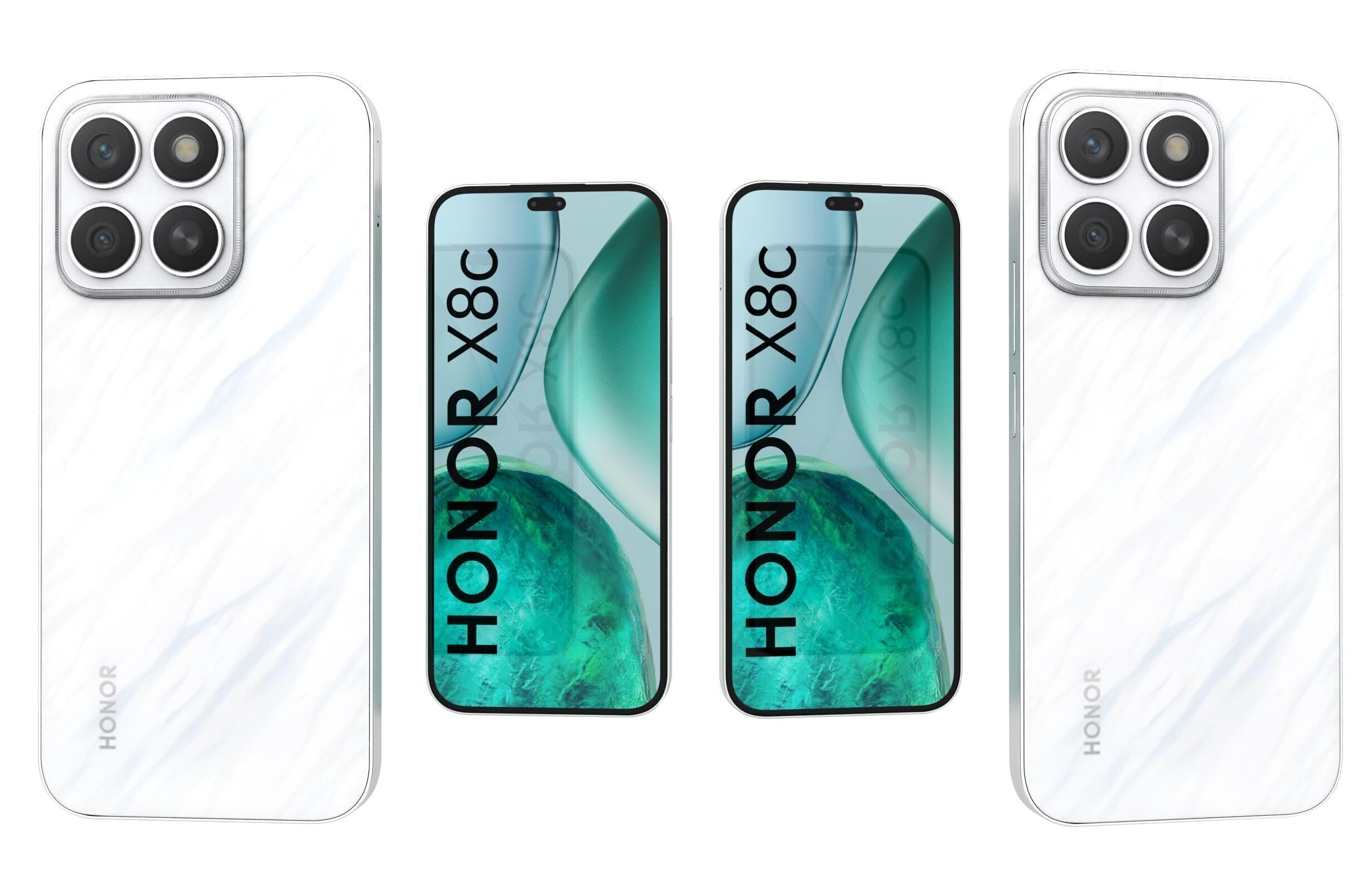 Honor X8c All Colors 3D model_34