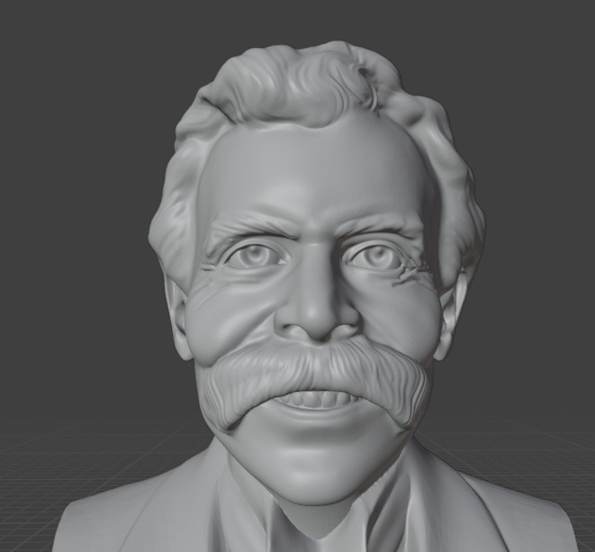 Friedrich Nietzsche 3D print model_2