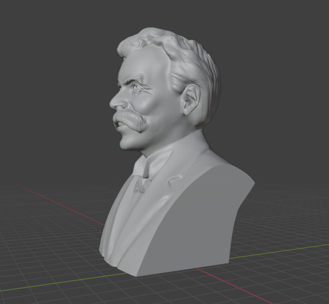 Friedrich Nietzsche 3D print model_4