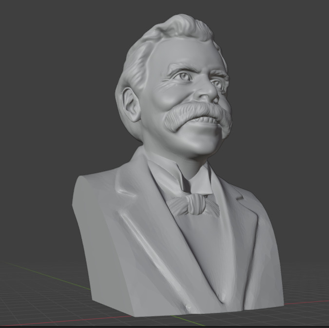 Friedrich Nietzsche 3D print model_17