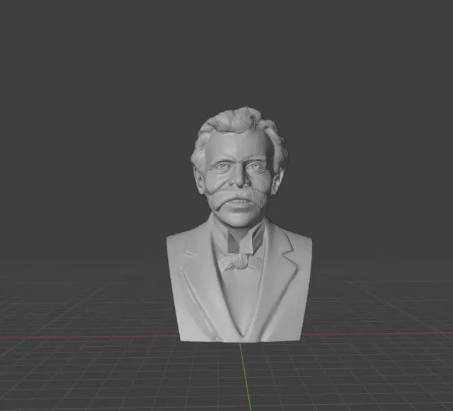 Friedrich Nietzsche 3D print model_0