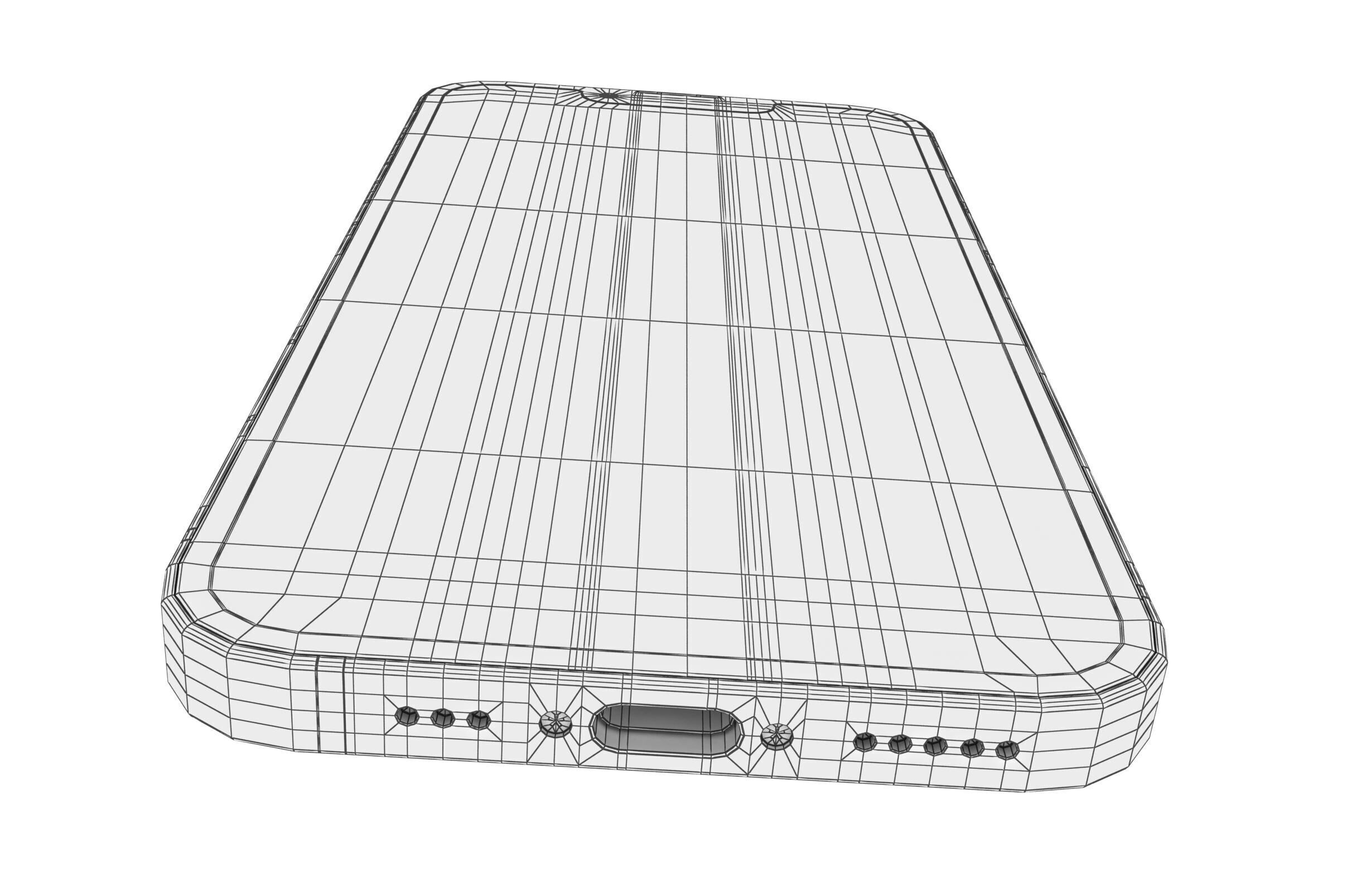 Apple iPhone 16e Black 3D model_13