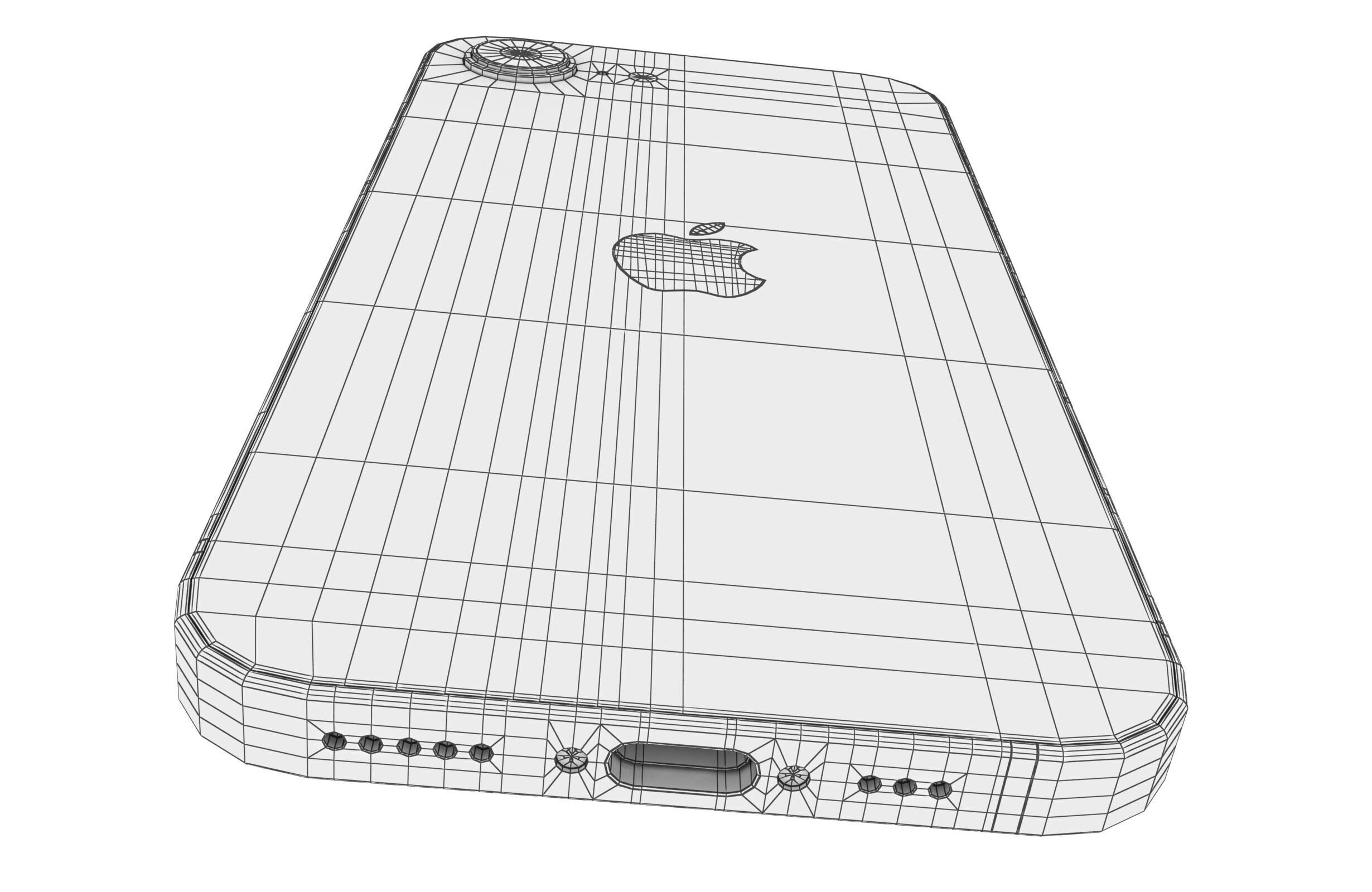 Apple iPhone 16e Black 3D model_15