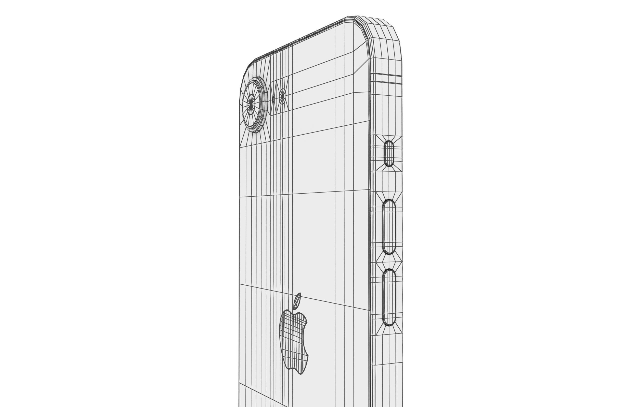 Apple iPhone 16e Black 3D model_17