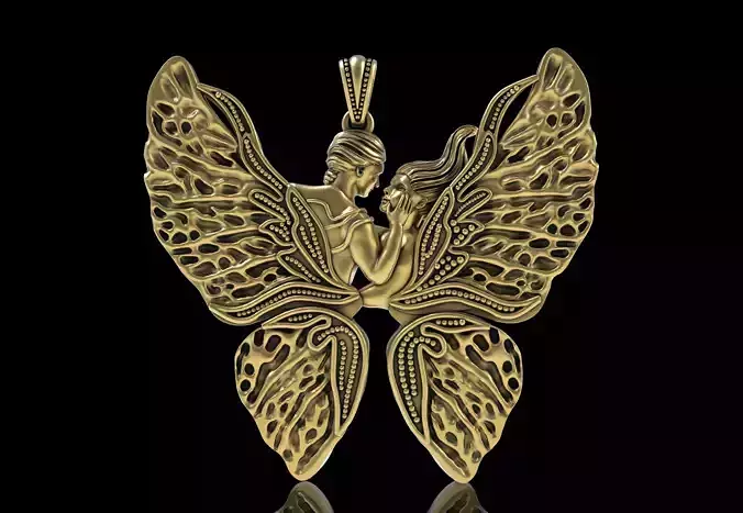 Butterfly Couple Pendant