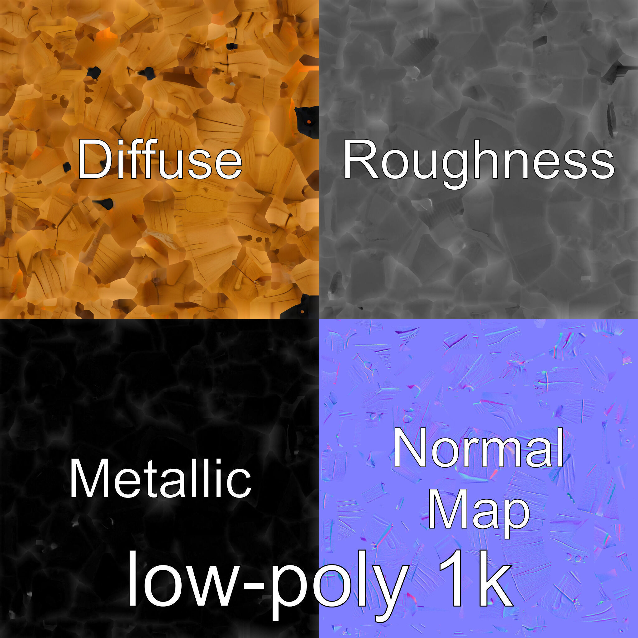 Wooden Seaplane Toy Weathered Texture Model Pack Low-poly 3D model_4