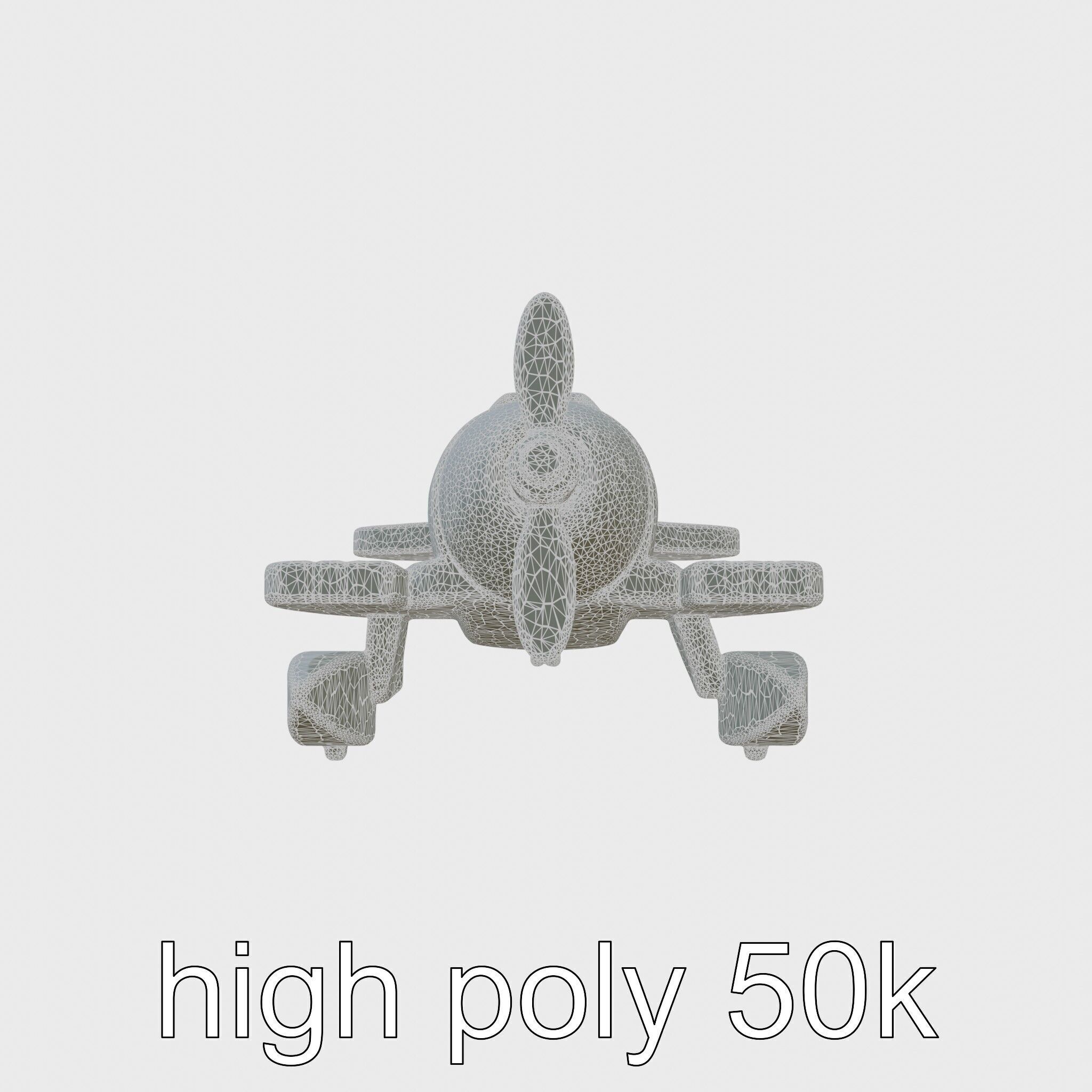 Wooden Seaplane Toy Weathered Texture Model Pack Low-poly 3D model_26