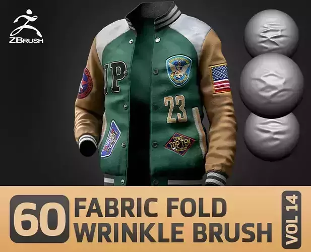 60 Fabric Cloth Wrinkle and Fold Brush Fabric and Cloth VOL 12