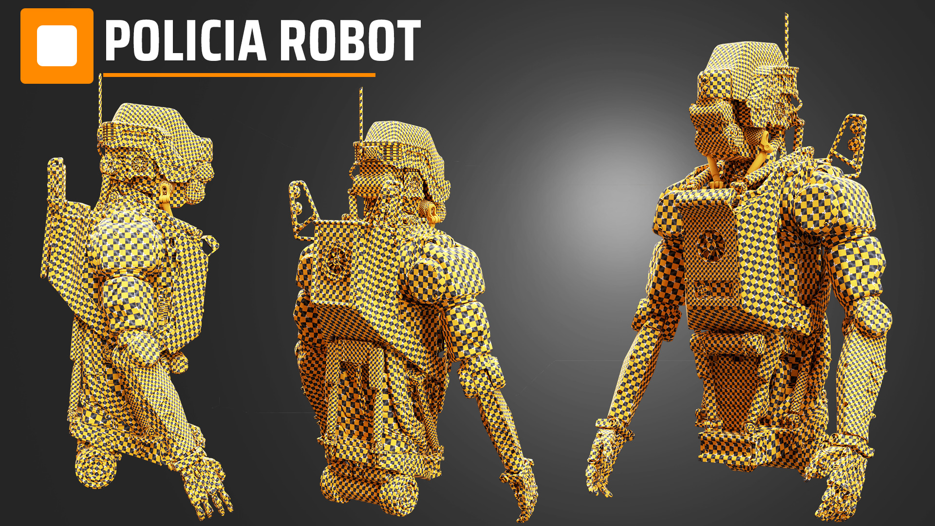 Polical Robot 3D model_8