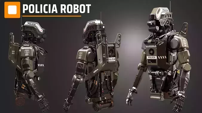 Polical Robot 3D model