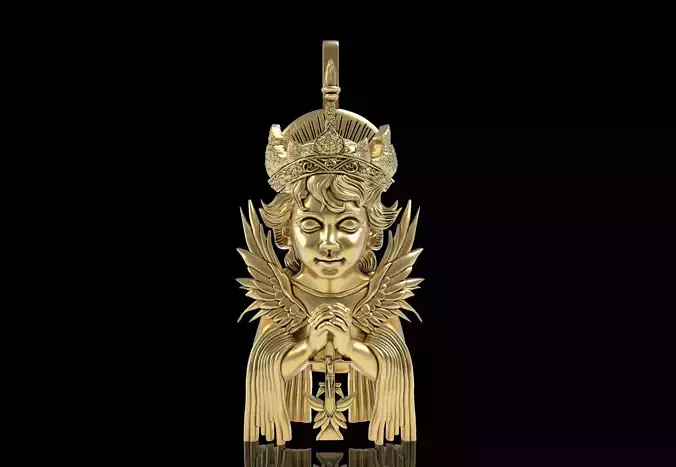 Baby Angel Hip Hop Pendant