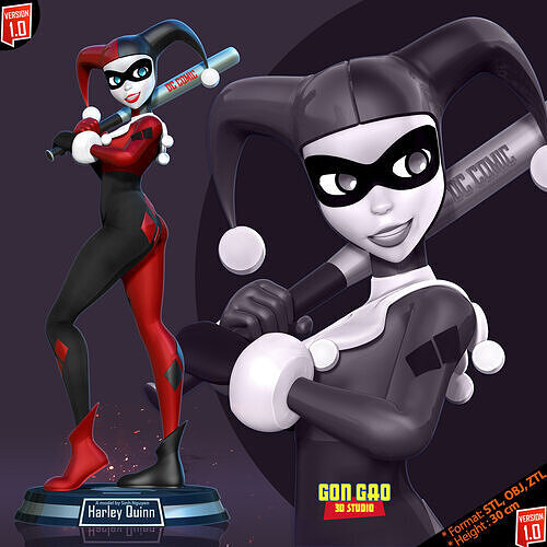 Harley Quinn - Classic 3D print model