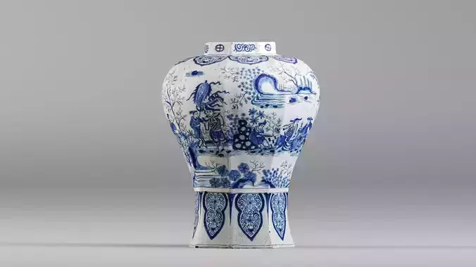 001590 18th Century Chinese Porcelain Vase
