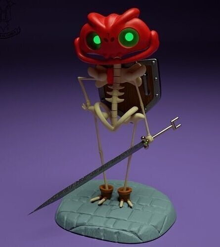 Skeleton robot 3D print model