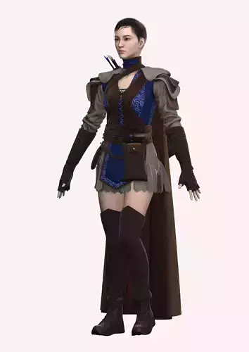 Elven Archer Outfit in Style3d Atelier