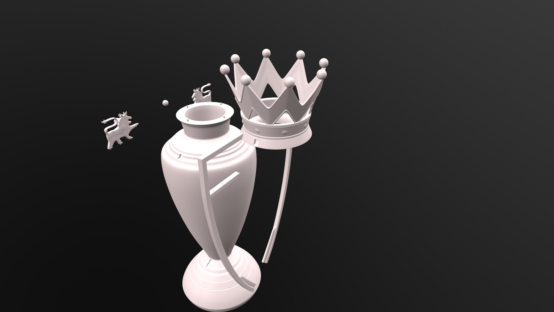 The Premier League Trophy 3D print model_5