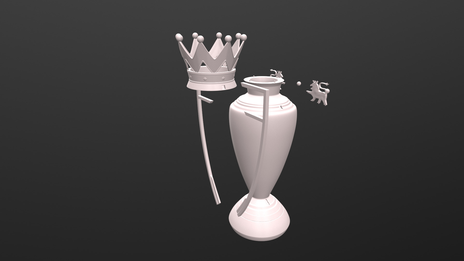 The Premier League Trophy 3D print model_7