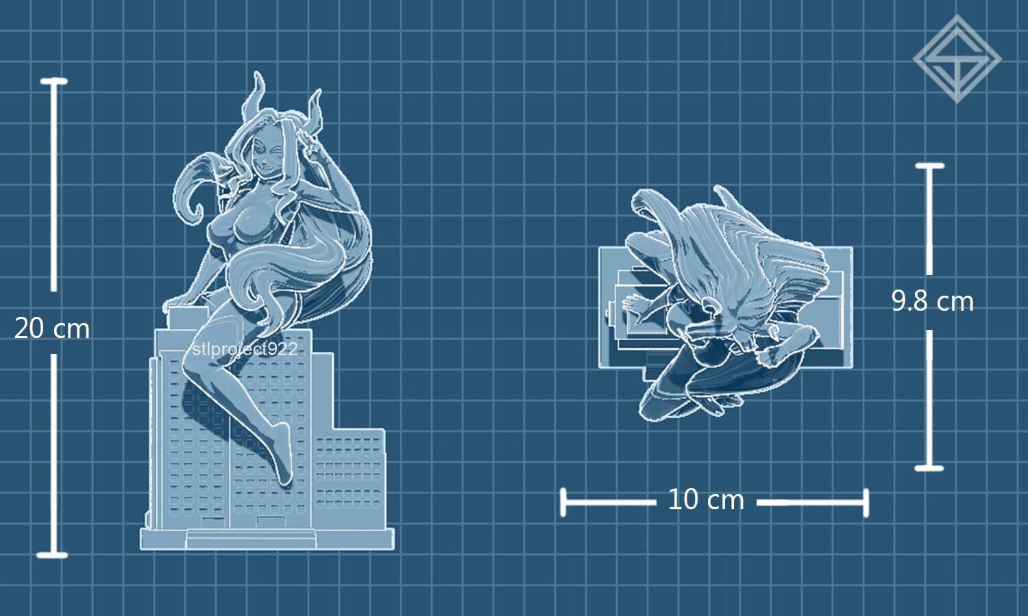 Mount Lady 3D print model_4