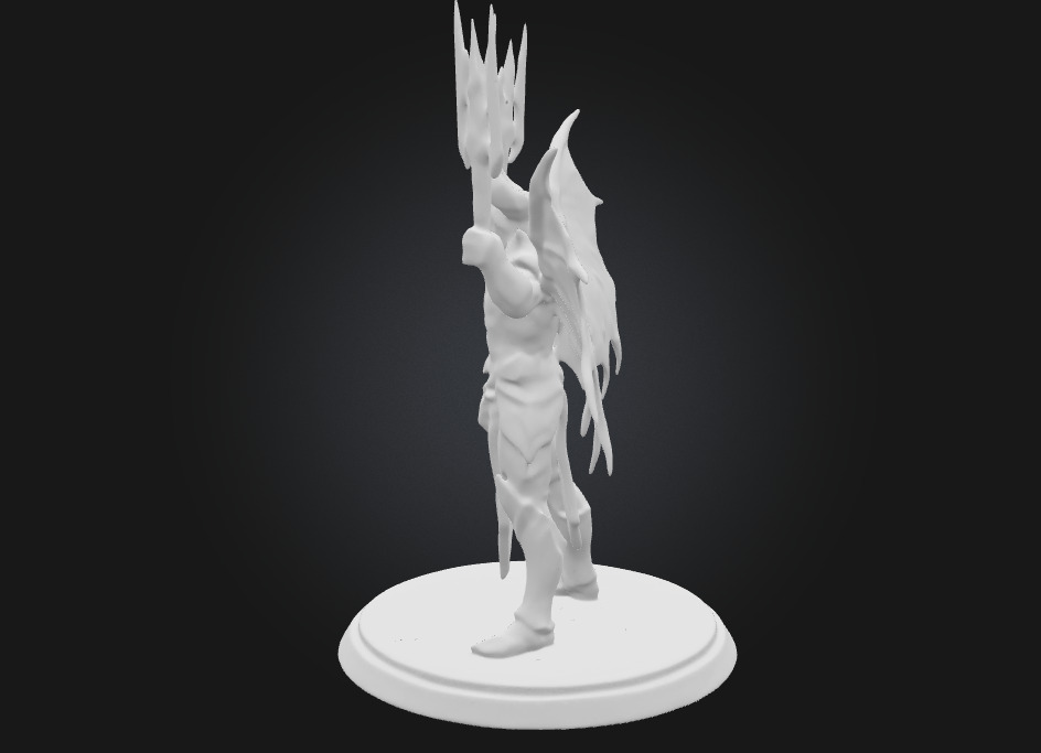 Illidan Stormrage  Highly Detailed 3D Printable Figurine  3D print model_8
