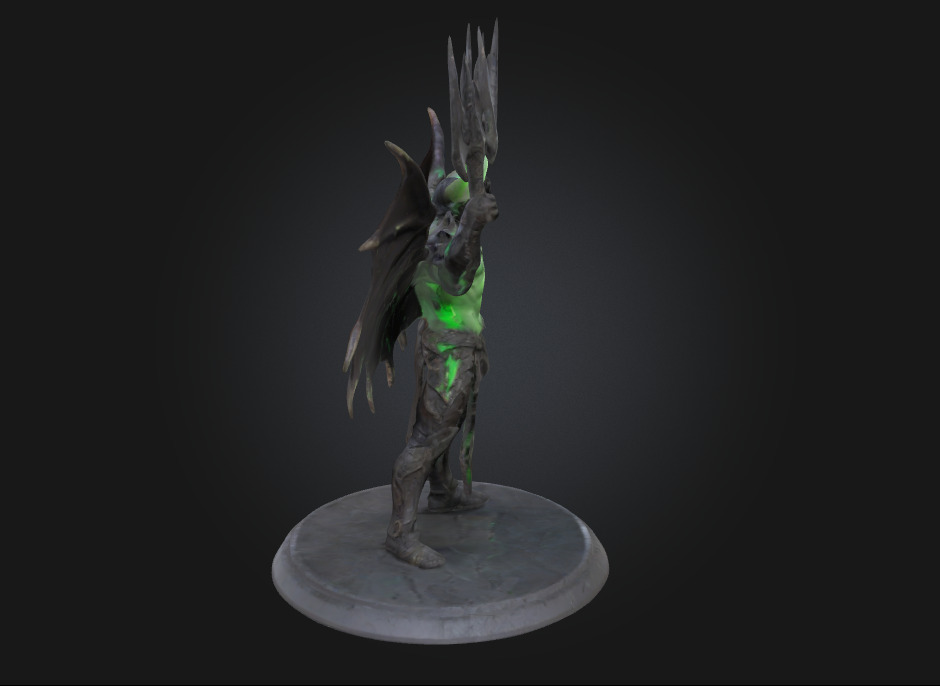 Illidan Stormrage  Highly Detailed 3D Printable Figurine  3D print model_4