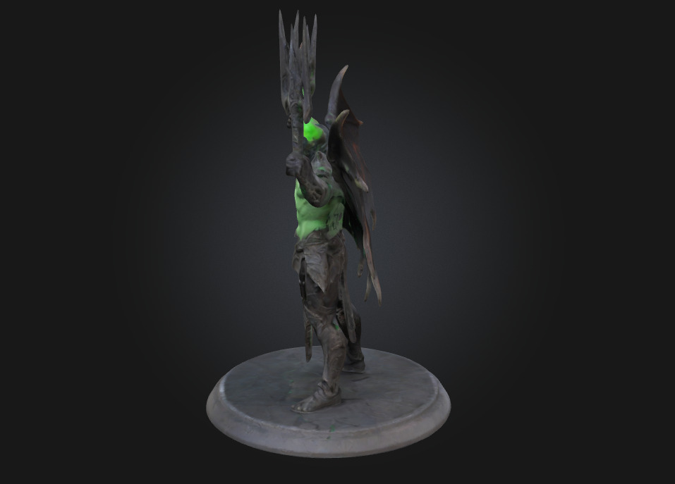 Illidan Stormrage  Highly Detailed 3D Printable Figurine  3D print model_3