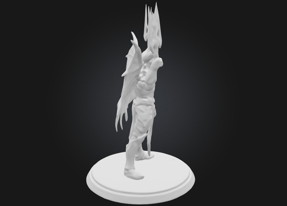 Illidan Stormrage  Highly Detailed 3D Printable Figurine  3D print model_5