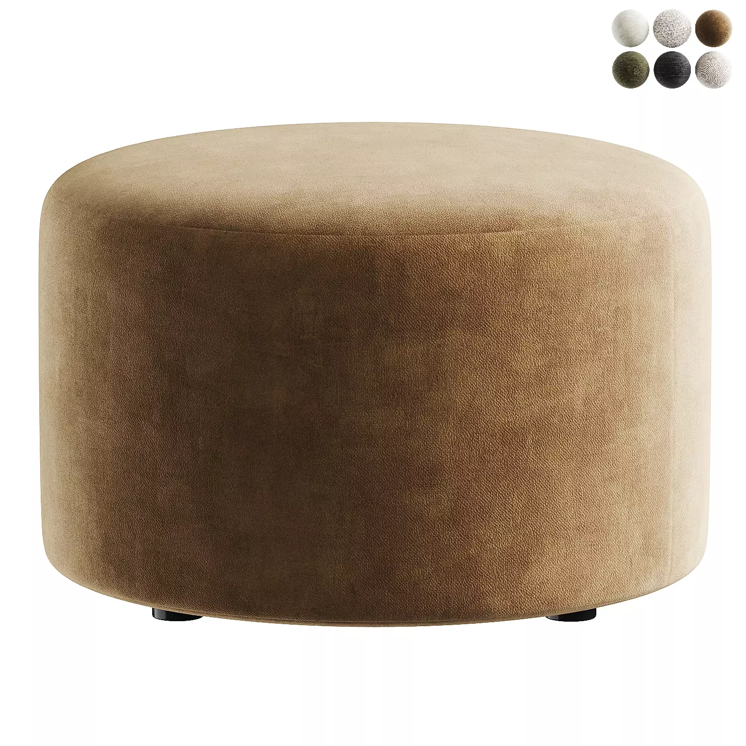 pouf medium 3D model_0