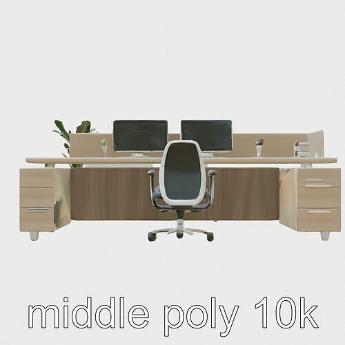 Contemporary Office Complex Modular Design model pack Low-poly 3D model