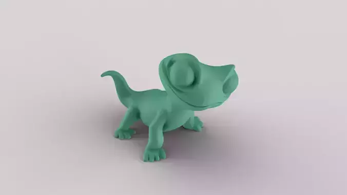Cute Lizard Toy Sculpture