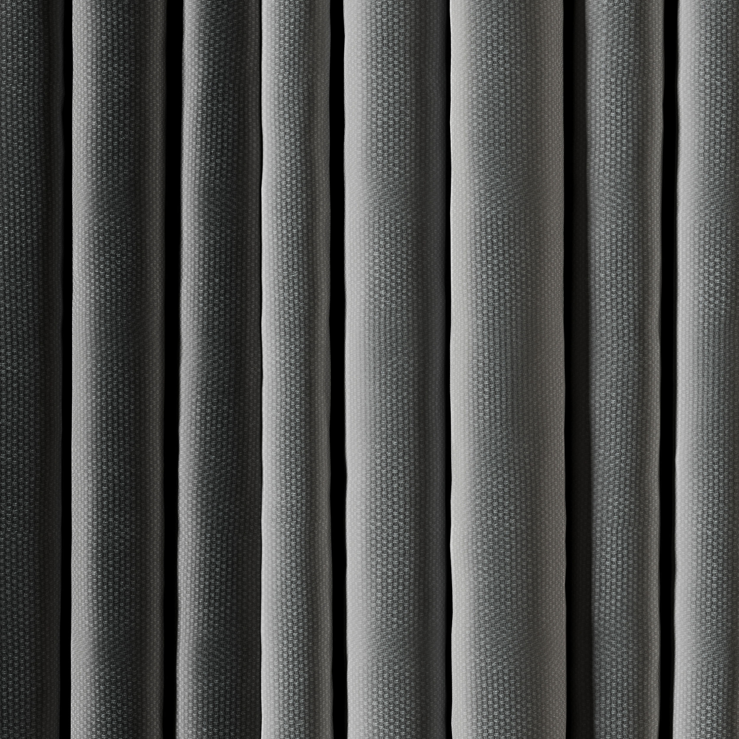 low width curtains 05 grey curtains Low-poly 3D model_2