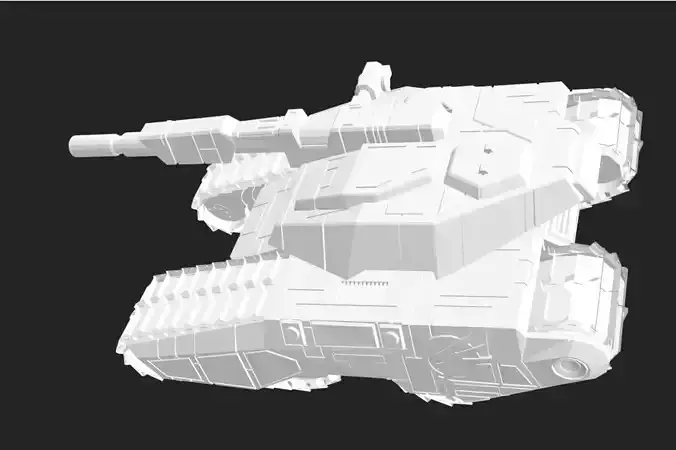 3D Printed Tank Model - STL File 3D print model
