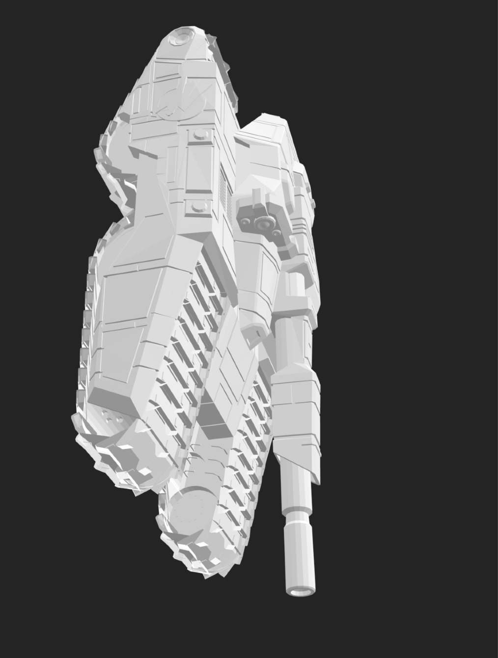 3D Printed Tank Model - STL File 3D print model_3