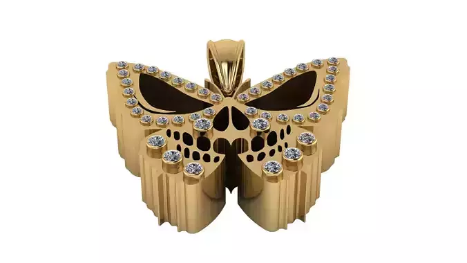 BUTTERFLY BIRD PENDANT 3D PRINTABLE MODEL 