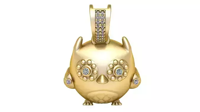 UNIQUE CARTOON CHARACTER PENDANT 3D PRINTABLE MODEL 