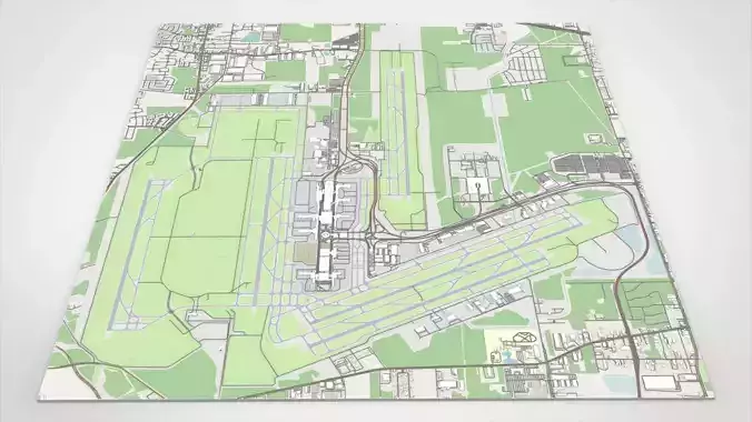Houston Intercontinental George Bush Airport United States 3D model
