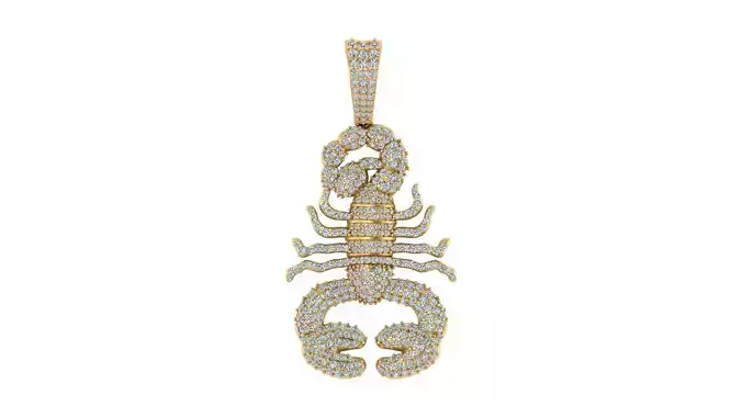 Luxury Scorpion Diamond Pendant