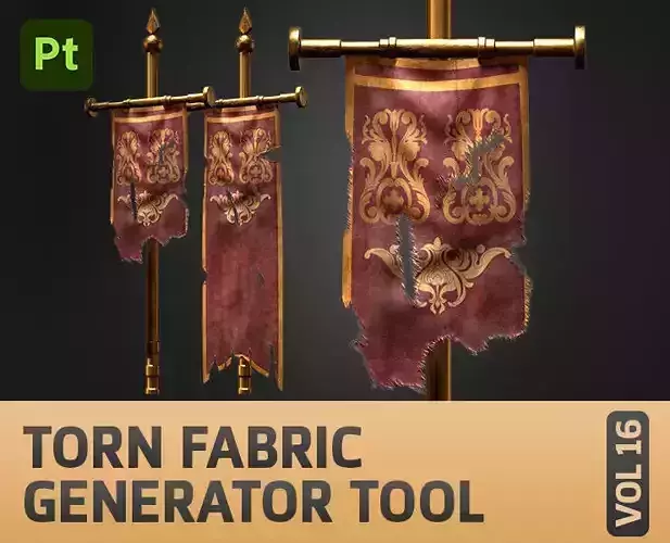 Torn Fabric Generator Tool Fabric and Cloth VOL 16