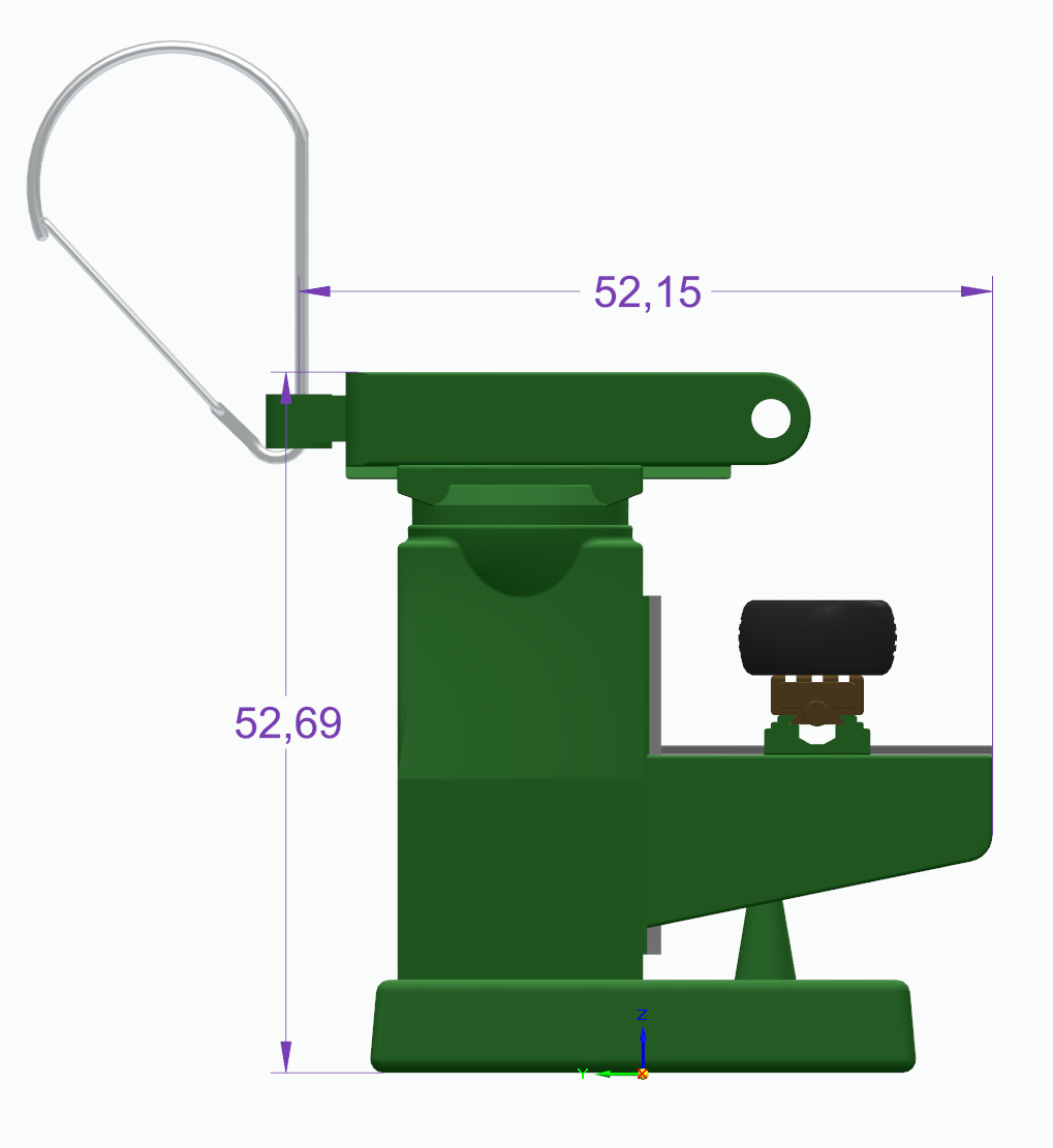 milling machine keychain and wheels 3D print model_2