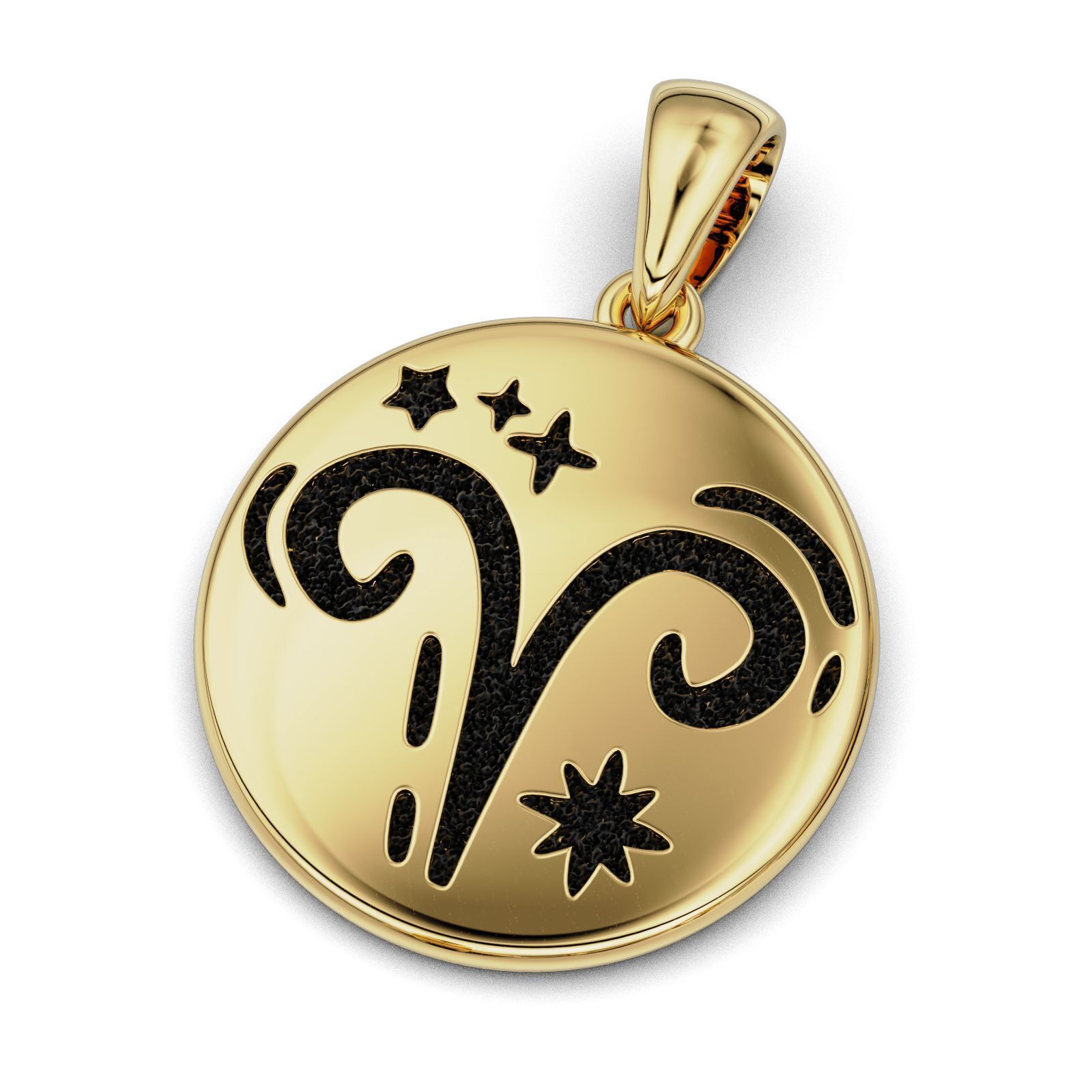 Complete Zodiac Sign Pendant Set 3D print model_30