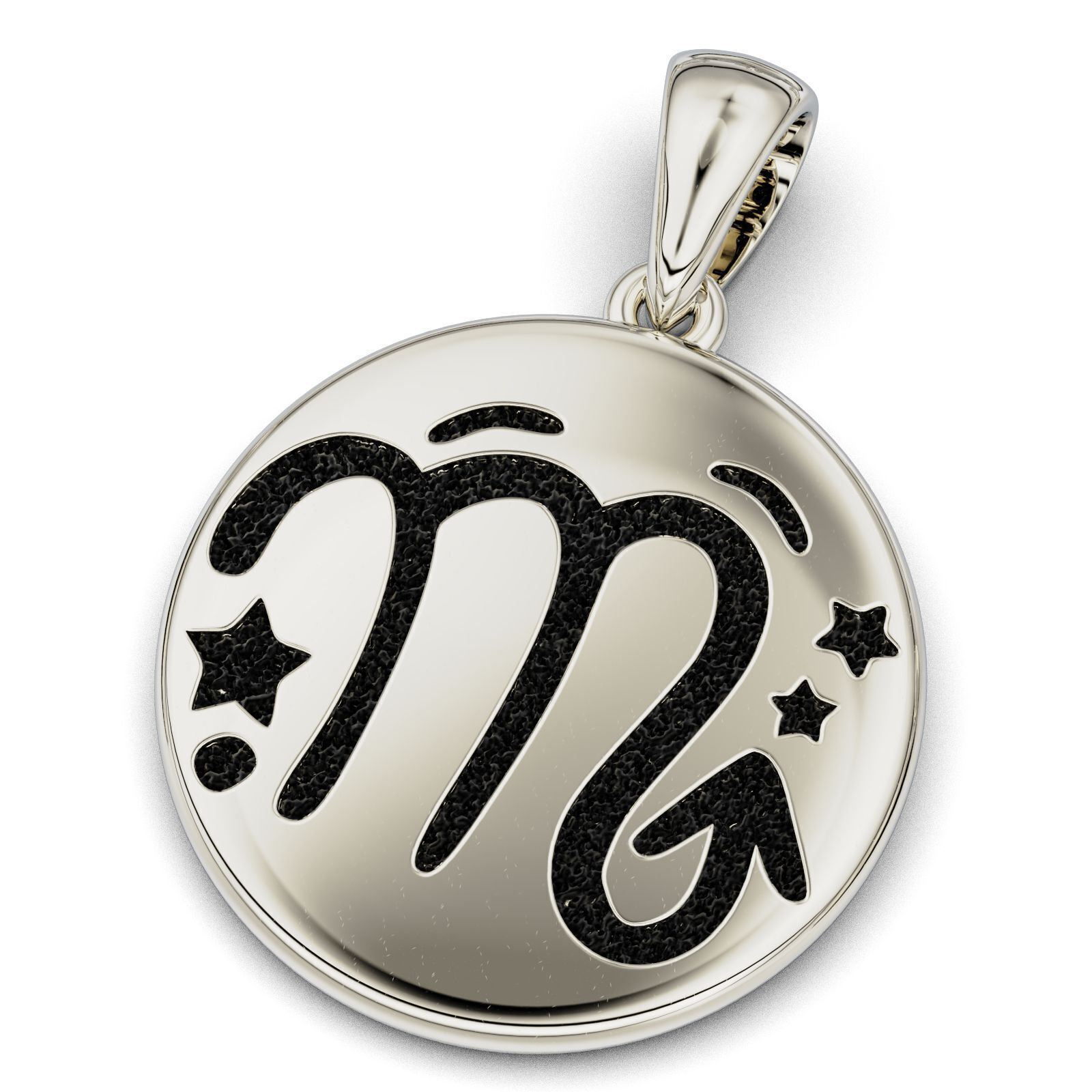 Complete Zodiac Sign Pendant Set 3D print model_27