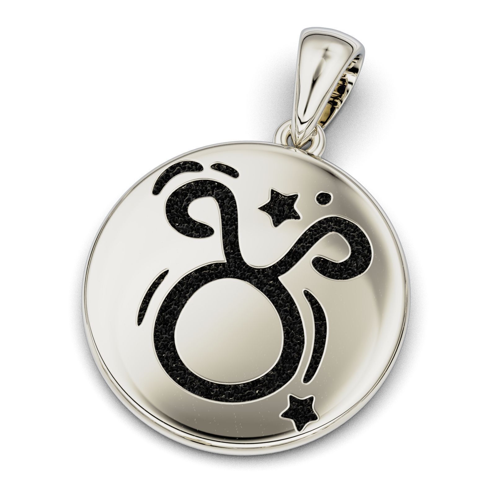 Complete Zodiac Sign Pendant Set 3D print model_33