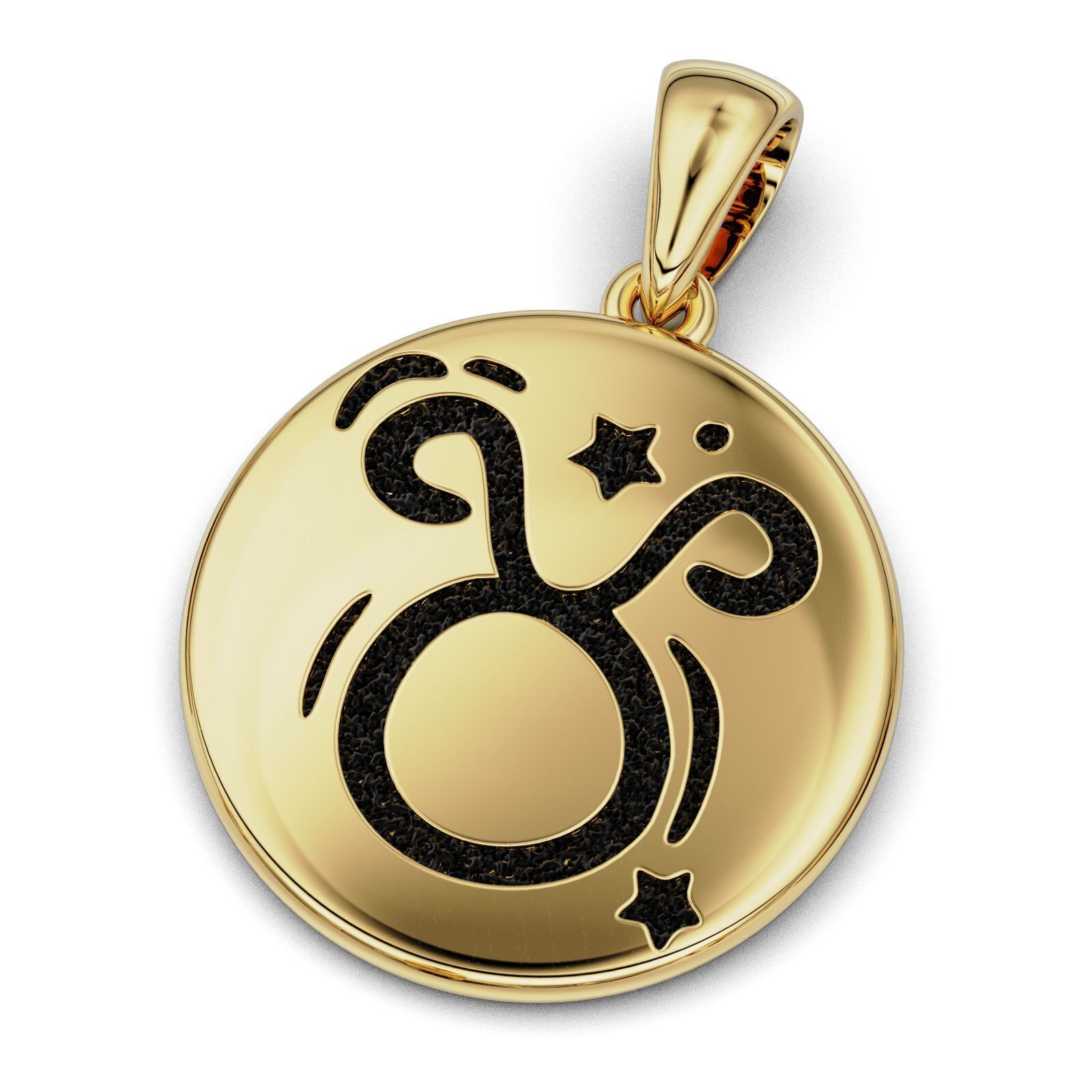 Complete Zodiac Sign Pendant Set 3D print model_32