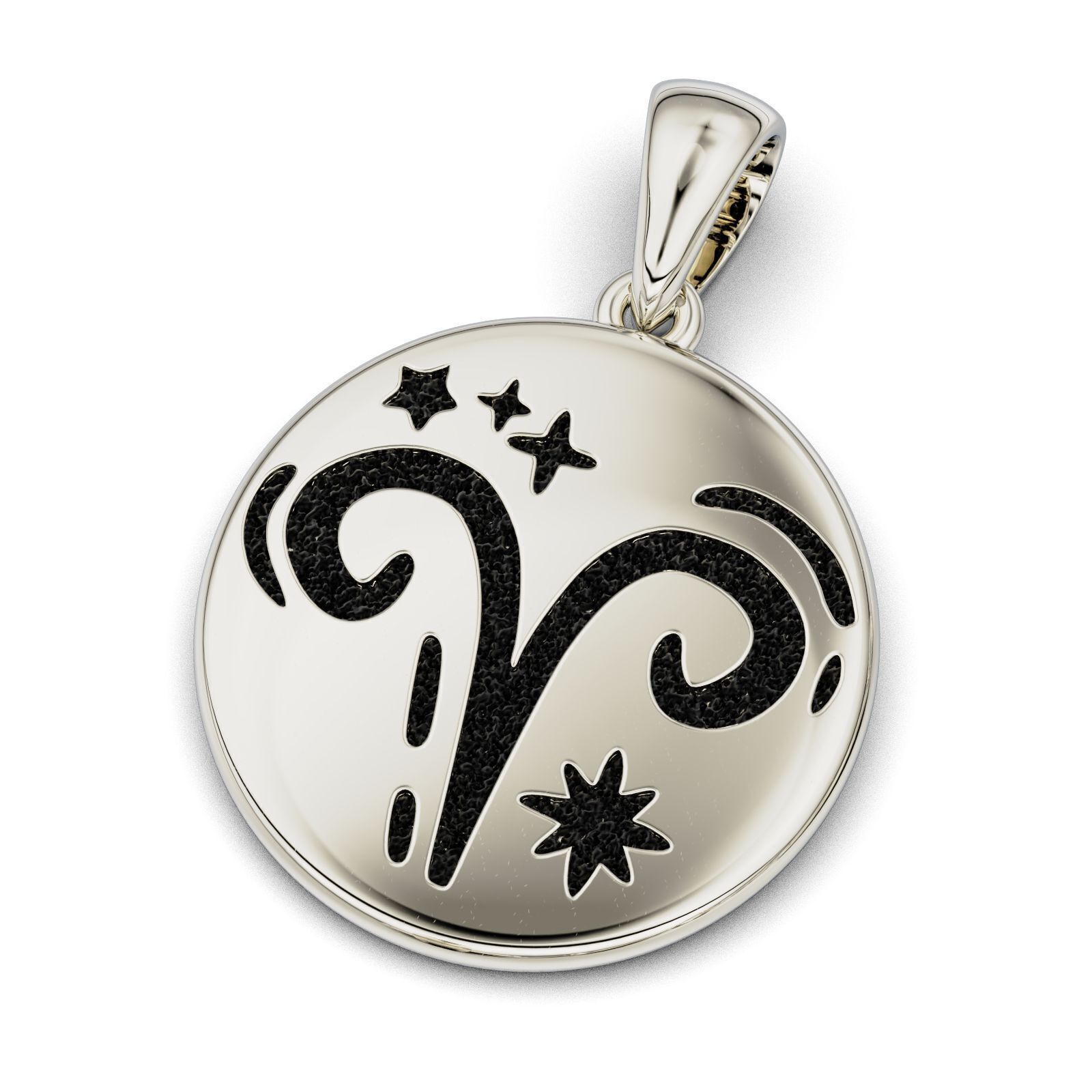 Complete Zodiac Sign Pendant Set 3D print model_31