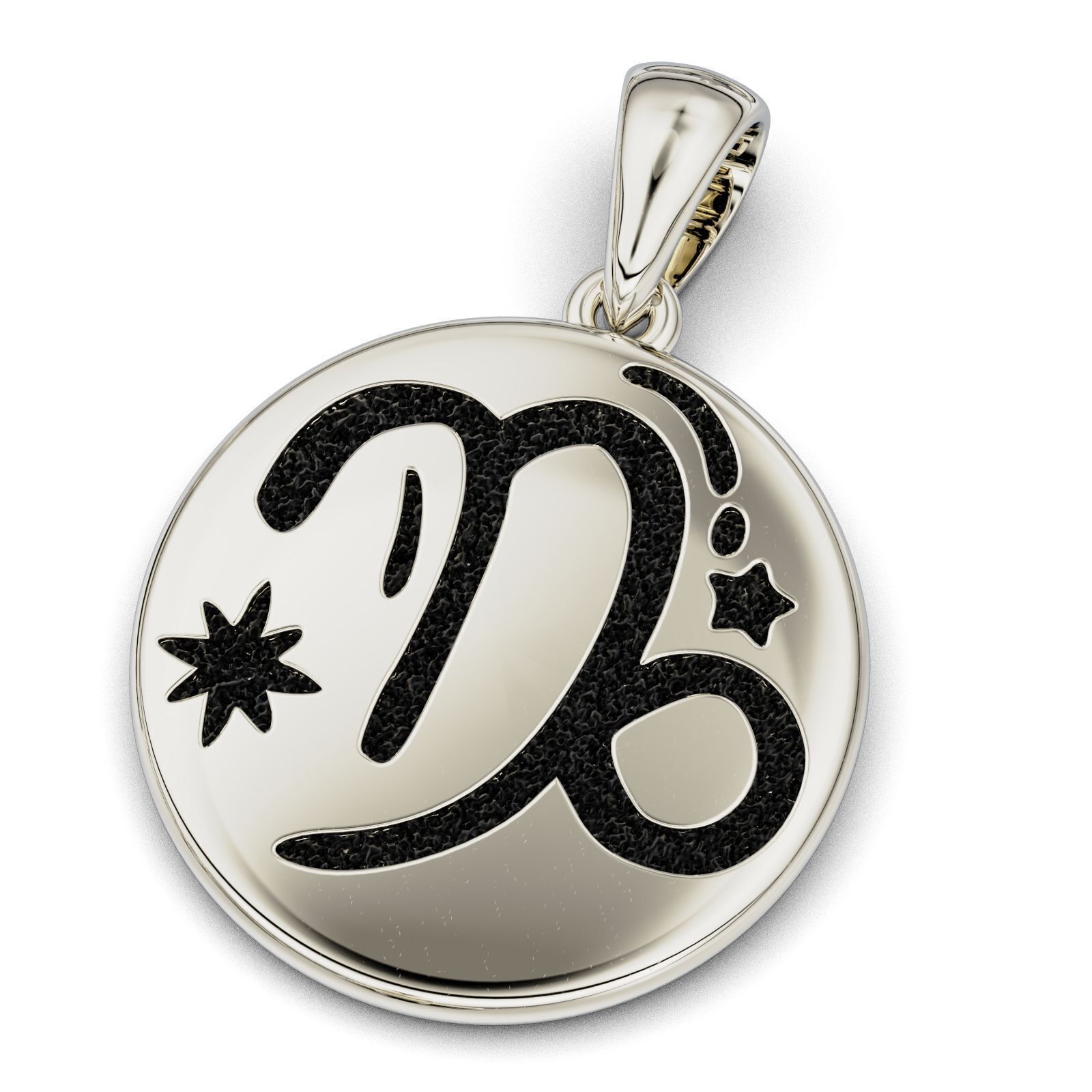 Complete Zodiac Sign Pendant Set 3D print model_21