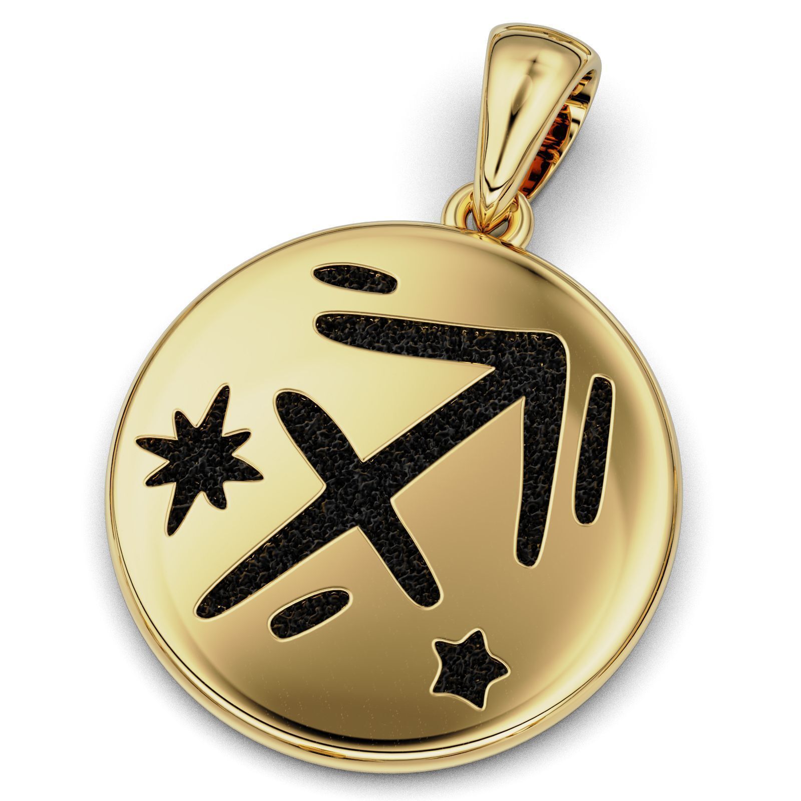 Complete Zodiac Sign Pendant Set 3D print model_18