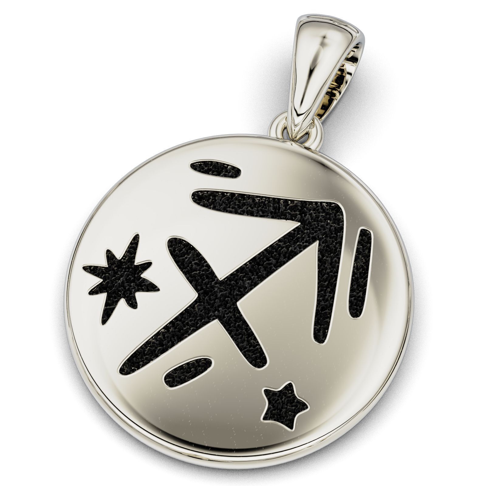 Complete Zodiac Sign Pendant Set 3D print model_19