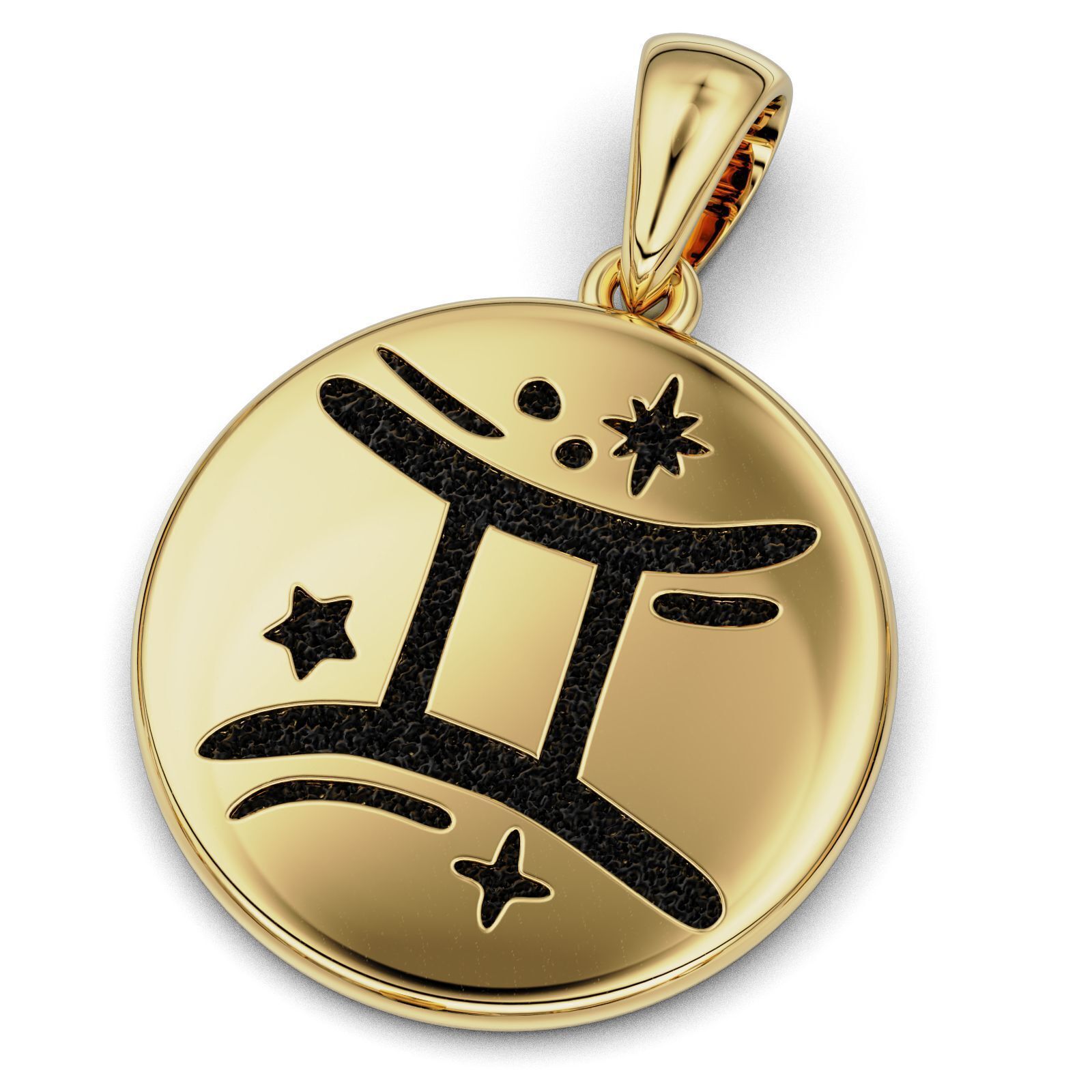 Complete Zodiac Sign Pendant Set 3D print model_10