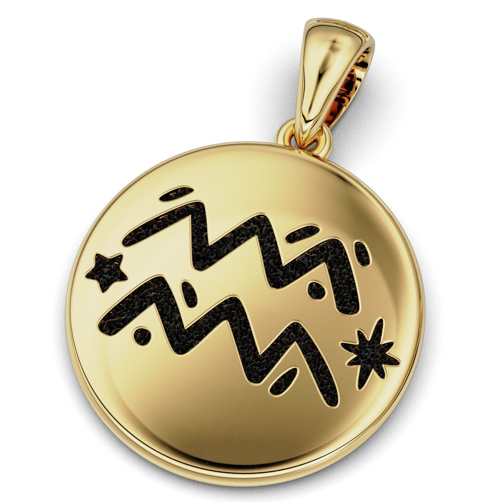 Complete Zodiac Sign Pendant Set 3D print model_22