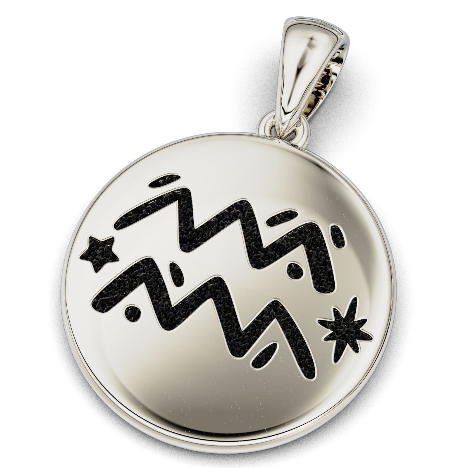 Complete Zodiac Sign Pendant Set 3D print model_23