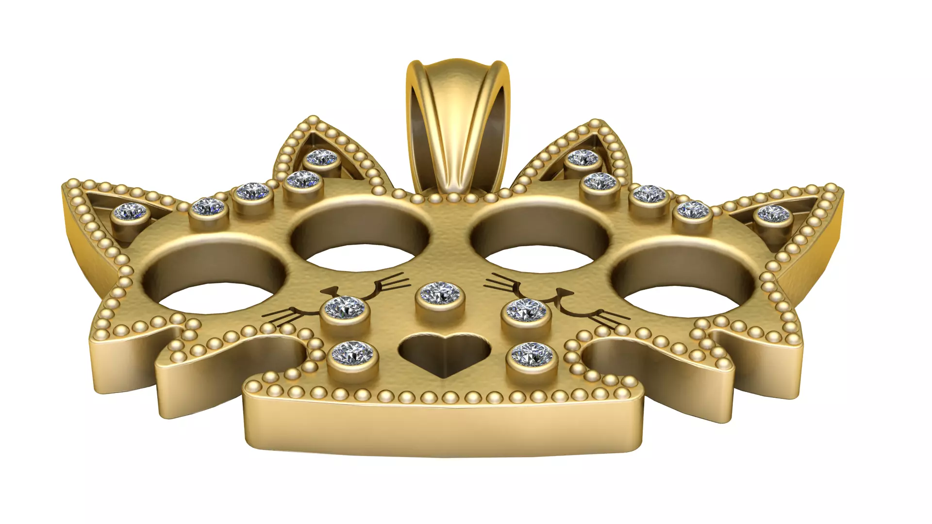 CATTLE BRASS PENDANT 3D PRINTABLE MODEL 3D print model